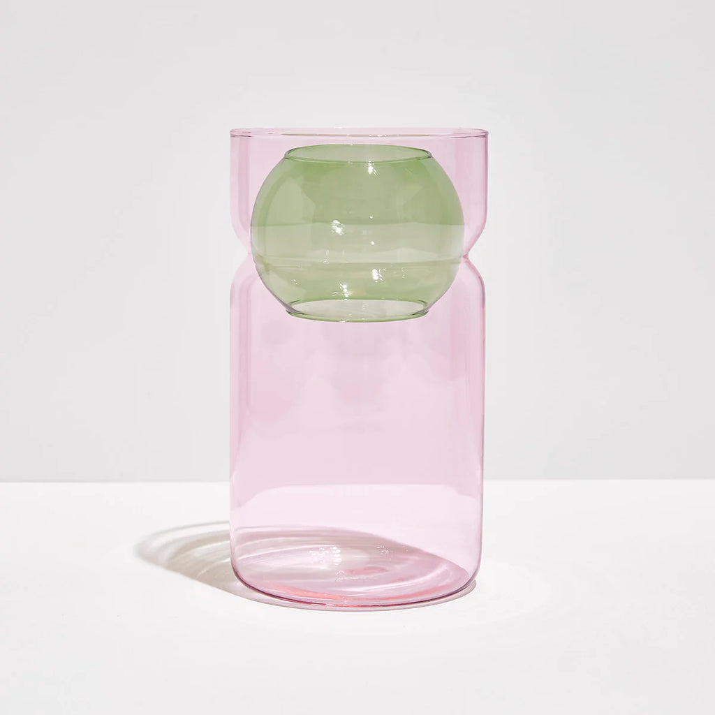 Fazeek | Balance Vase | Pink + Green