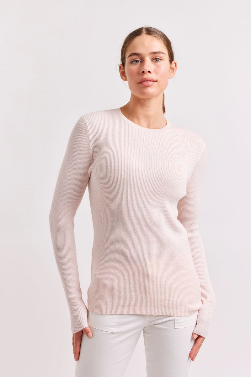 Marley Cotton Cashmere Top | Pink Calico – ReesandRees