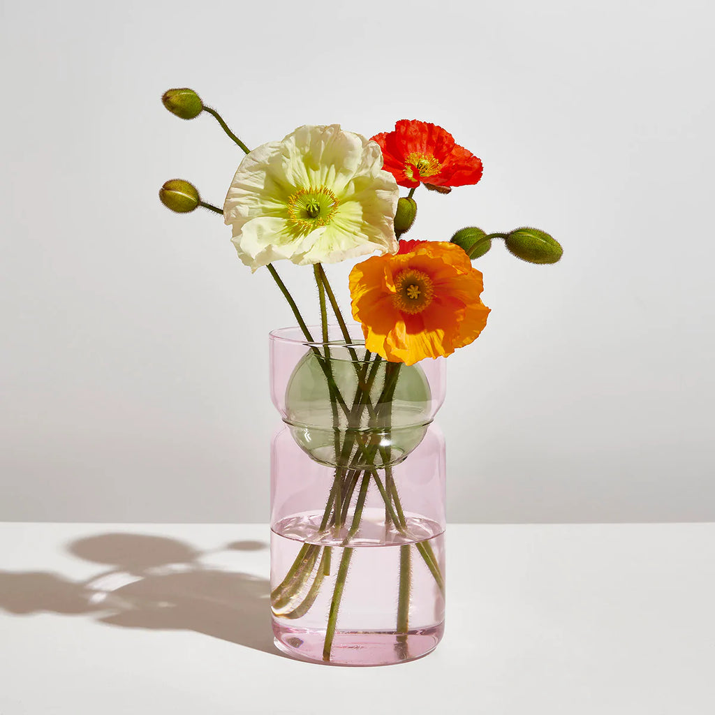 Fazeek | Balance Vase | Pink + Green